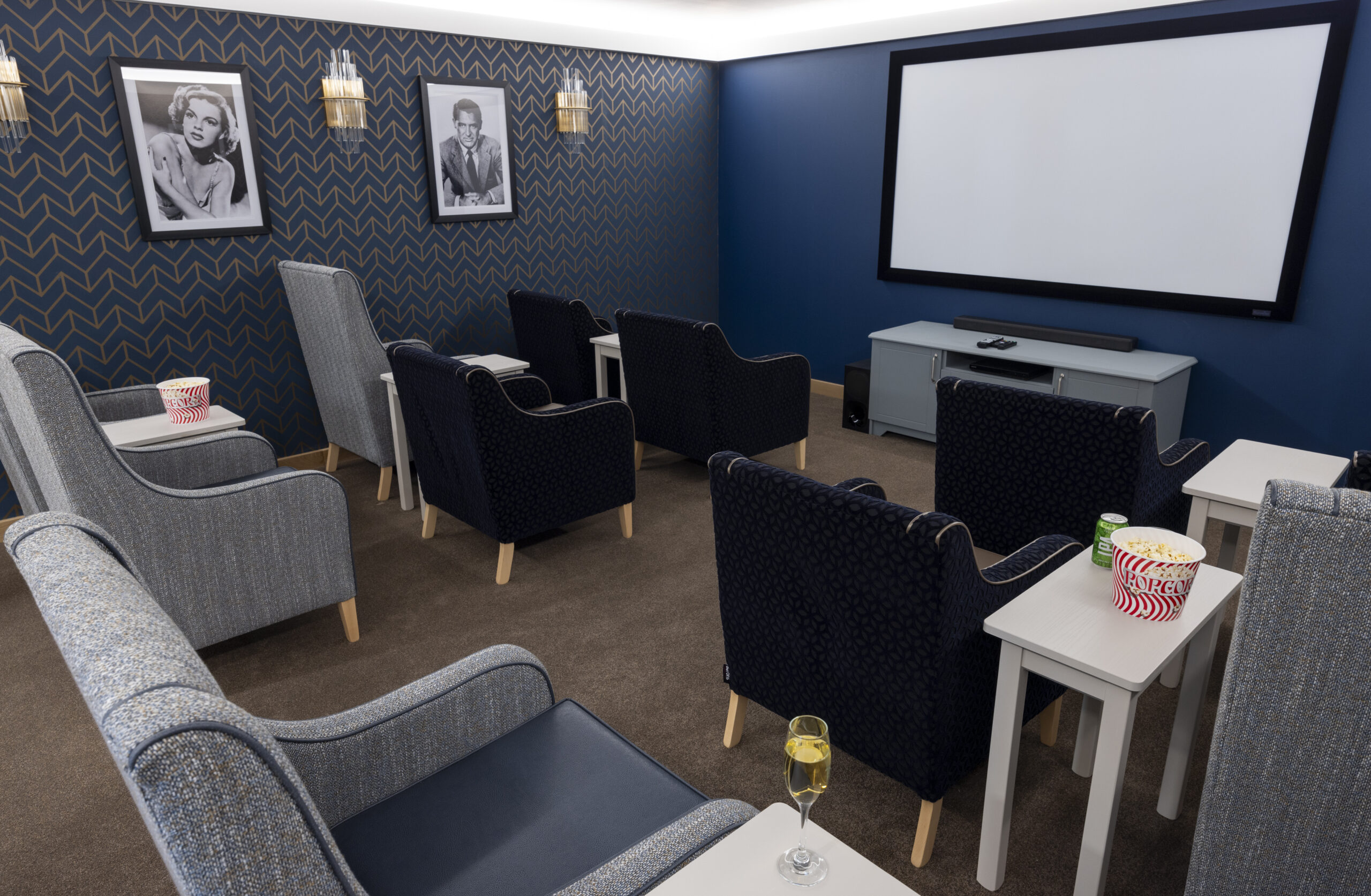 Cinema Room at Mearns View Care Home