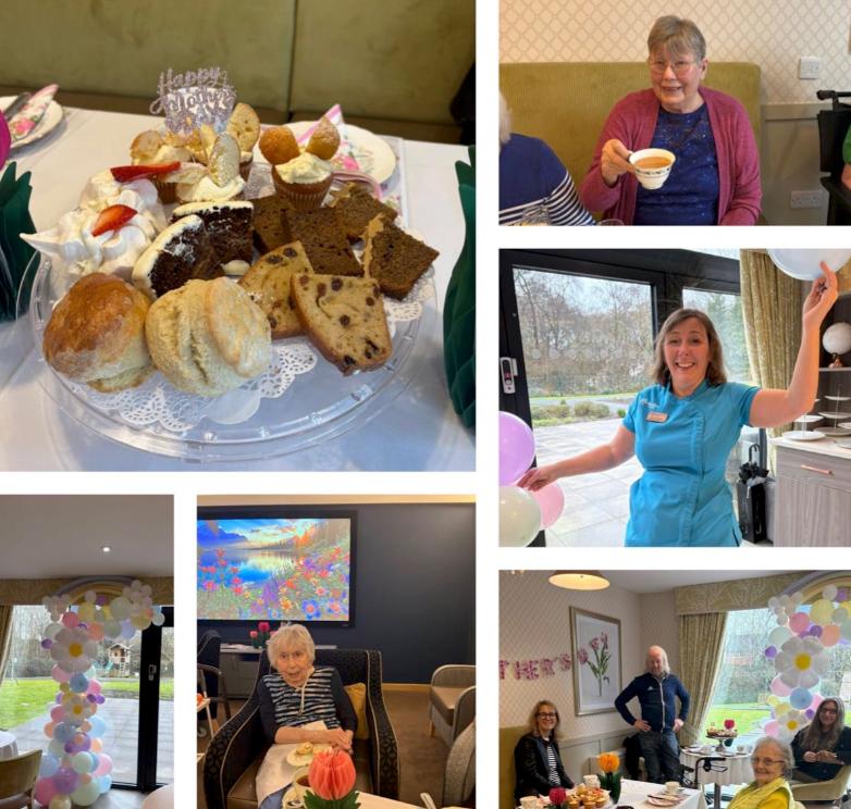 collage of pictures from the home