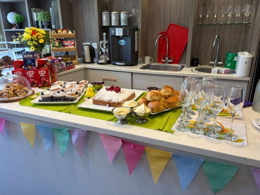 easter celebrations and food out